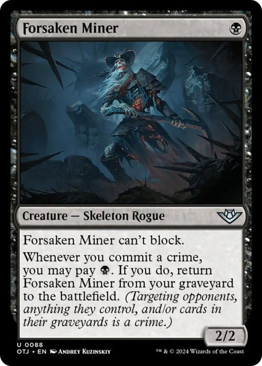 Forsaken Miner [Outlaws of Thunder Junction] - MTG Single