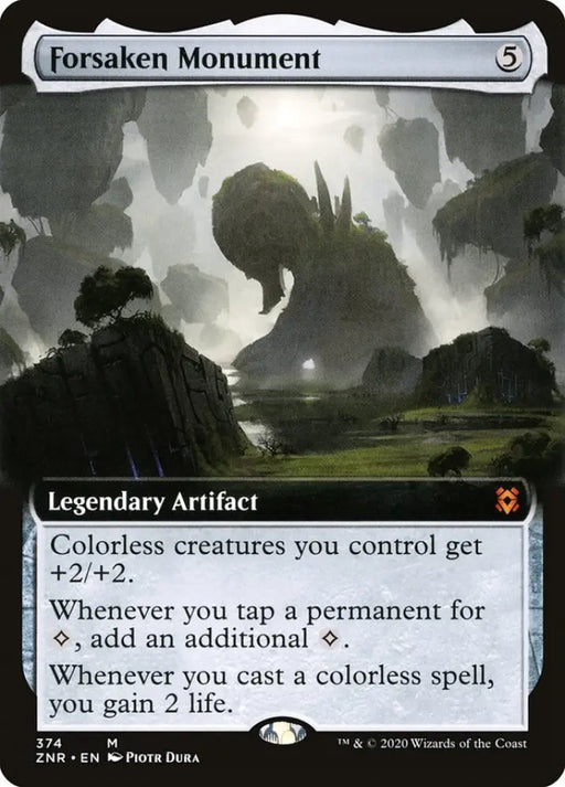 Forsaken Monument (Extended Art) [Zendikar Rising] - MTG Single