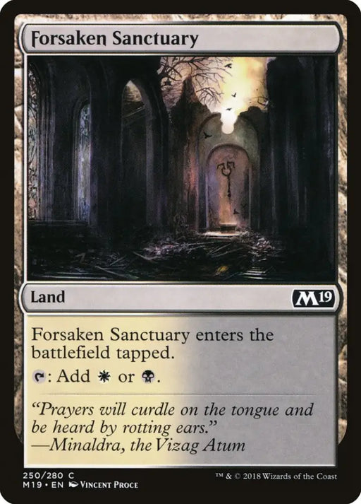 Forsaken Sanctuary [Core Set 2019] - MTG Single