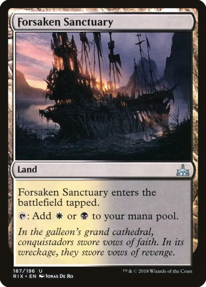 Forsaken Sanctuary [Rivals of Ixalan] - MTG Single