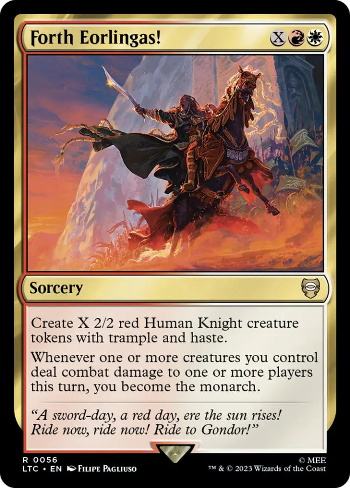 Forth Eorlingas! [The Lord of the Rings: Tales of Middle-Earth Commander] - MTG Single