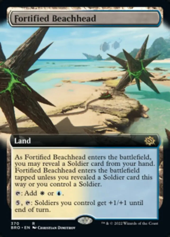 Fortified Beachhead (Extended Art) [The Brothers’ War] - MTG Single
