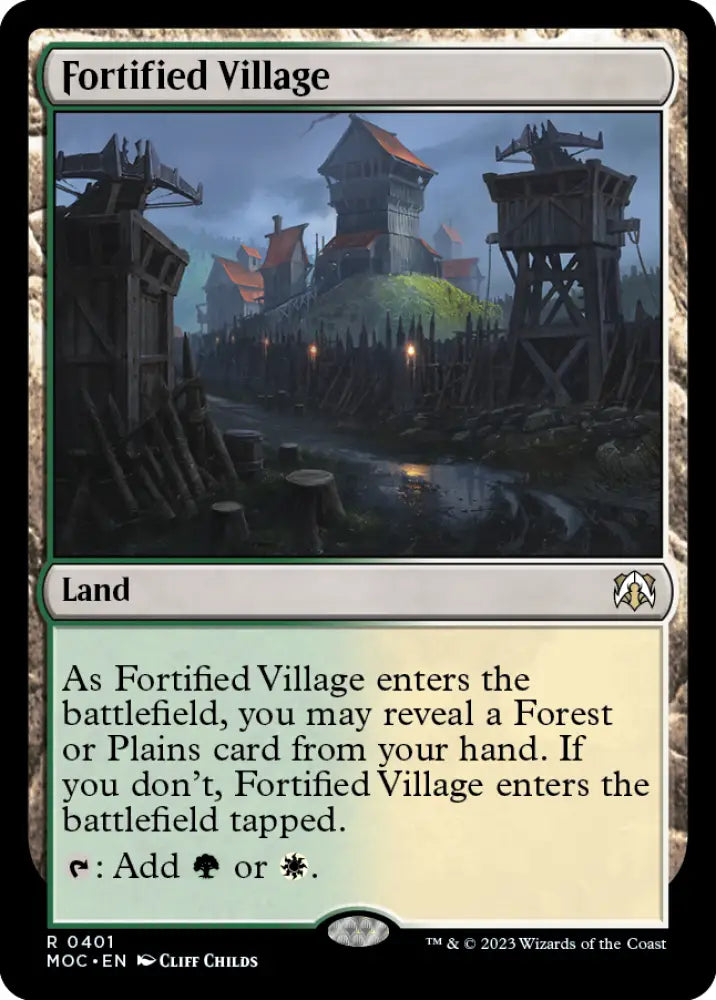 Fortified Village [March of the Machine Commander] - MTG Single