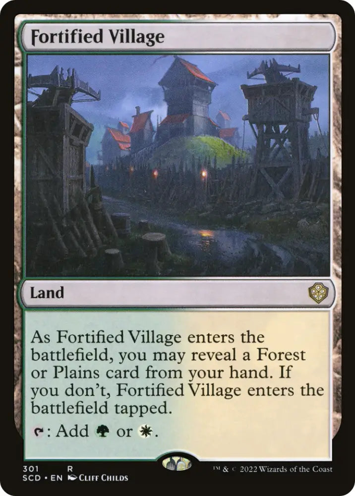 Fortified Village [Starter Commander Decks] - MTG Single