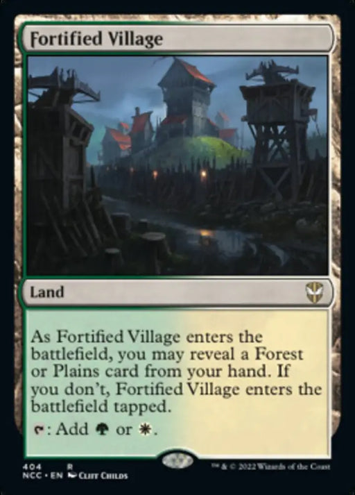 Fortified Village [Streets of New Capenna Commander] - MTG Single