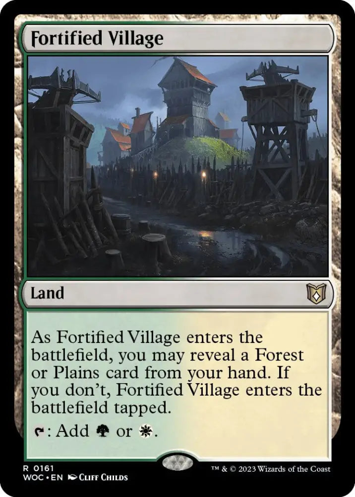 Fortified Village [Wilds of Eldraine Commander] - MTG Single