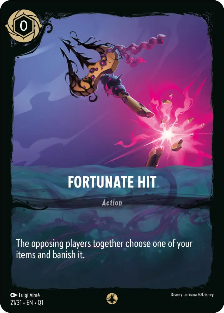 Fortunate Hit (21/31) [Illumineer’s Quest: Deep Trouble] - Lorcana Single