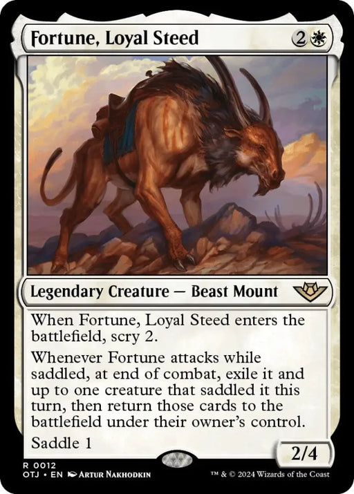 Fortune Loyal Steed [Outlaws of Thunder Junction] - MTG Single