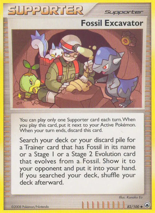 Fossil Excavator (82/100) [Diamond & Pearl: Majestic Dawn] - Pokemon Single