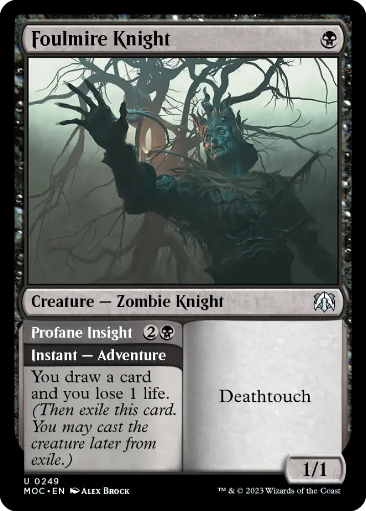 Foulmire Knight // Profane Insight [March of the Machine Commander] - MTG Single