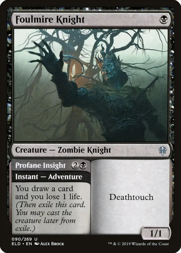 Foulmire Knight // Profane Insight [Throne of Eldraine] - MTG Single