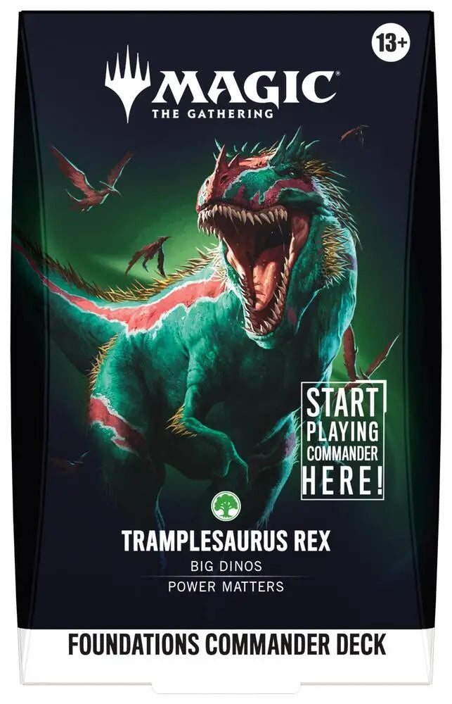 Foundations Commander Deck Tramplesaurus Rex (EN) (2026-10-02) - Magic: The Gathering Sealed