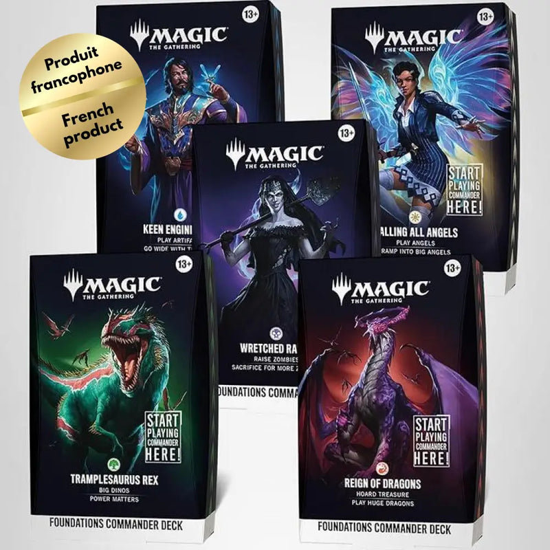 Foundations Commander Decks Ensemble de 5 (FR) (2026-10-02) - Magic: The Gathering Sealed
