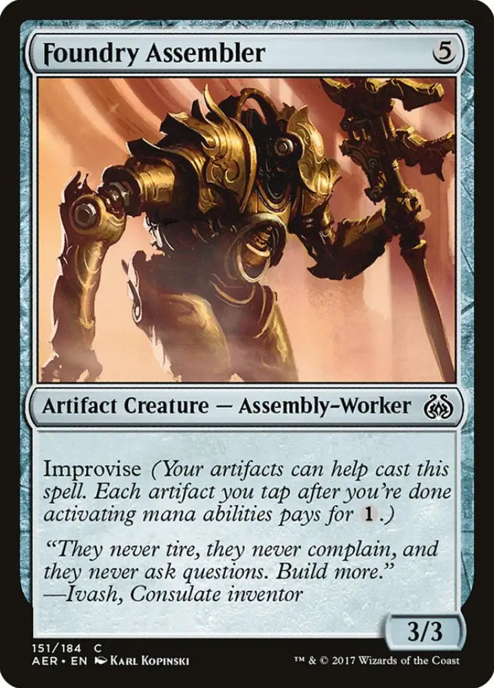 Foundry Assembler [Aether Revolt] - MTG Single