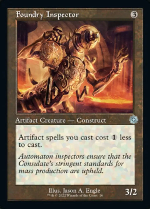 Foundry Inspector (Retro) [The Brothers’ War Retro Artifacts] - MTG Single