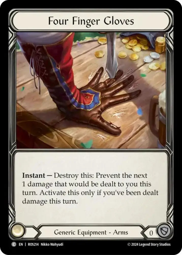 Four Finger Gloves [Rosetta] Cold Foil - Flesh And Blood Single
