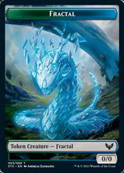 Fractal // Pest Double-Sided Token [Strixhaven: School of Mages Tokens] - MTG Single