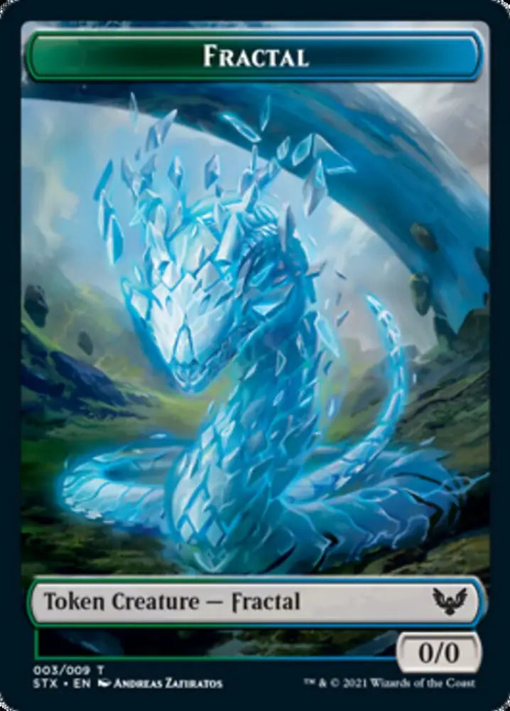 Fractal Token [Strixhaven: School of Mages Tokens] - MTG Single