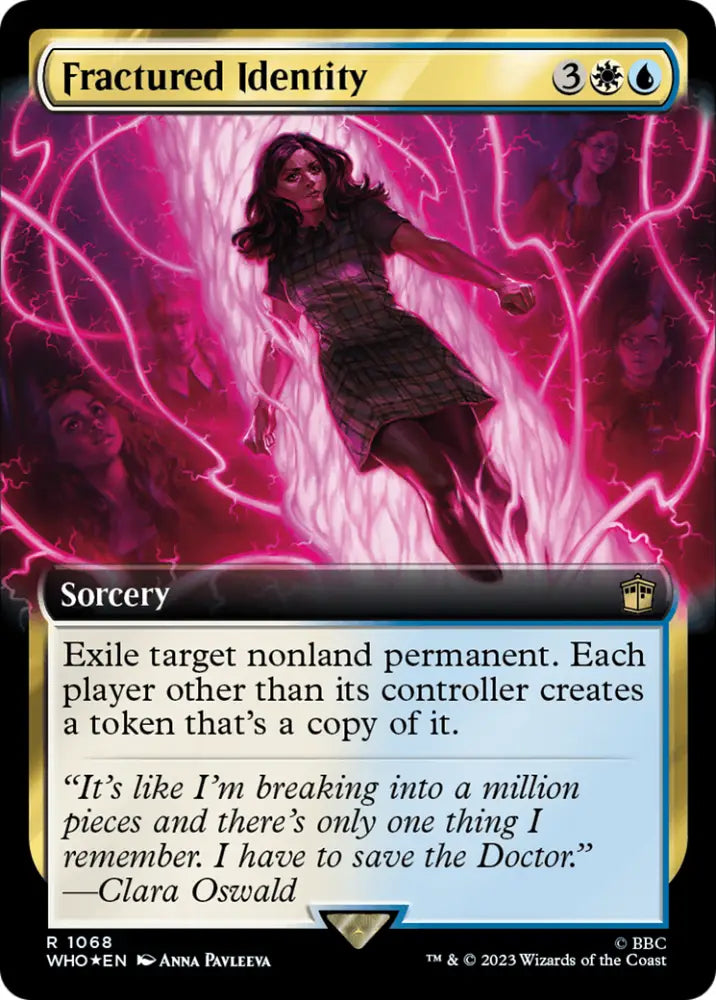 Fractured Identity (Extended Art) (Surge Foil) [Doctor Who] - MTG Single