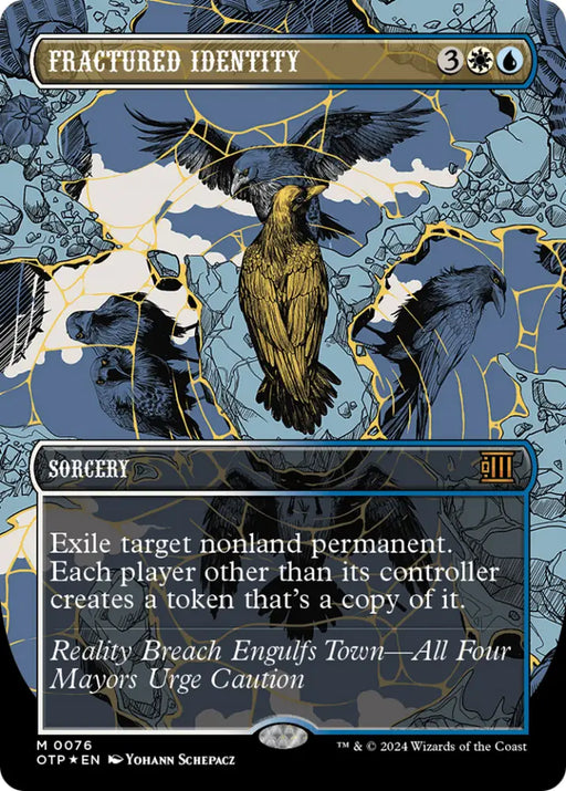 Fractured Identity (Textured Foil) [Outlaws of Thunder Junction: Breaking News] - MTG Single