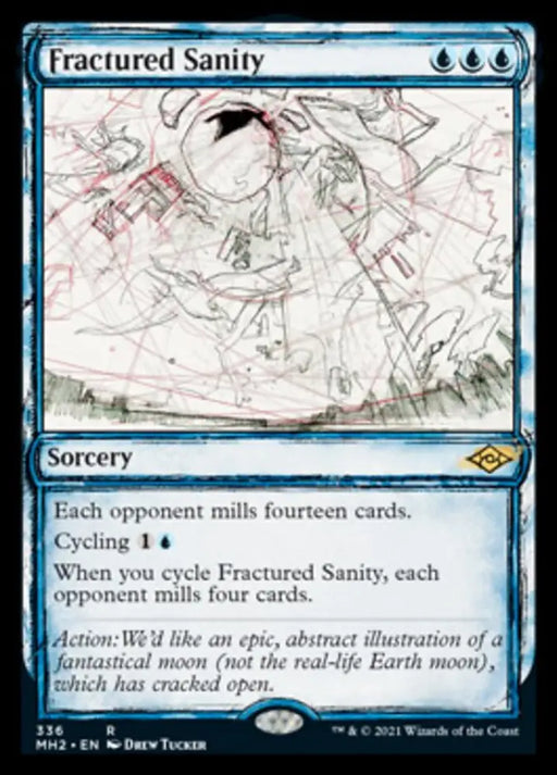 Fractured Sanity (Sketch) [Modern Horizons 2] - MTG Single