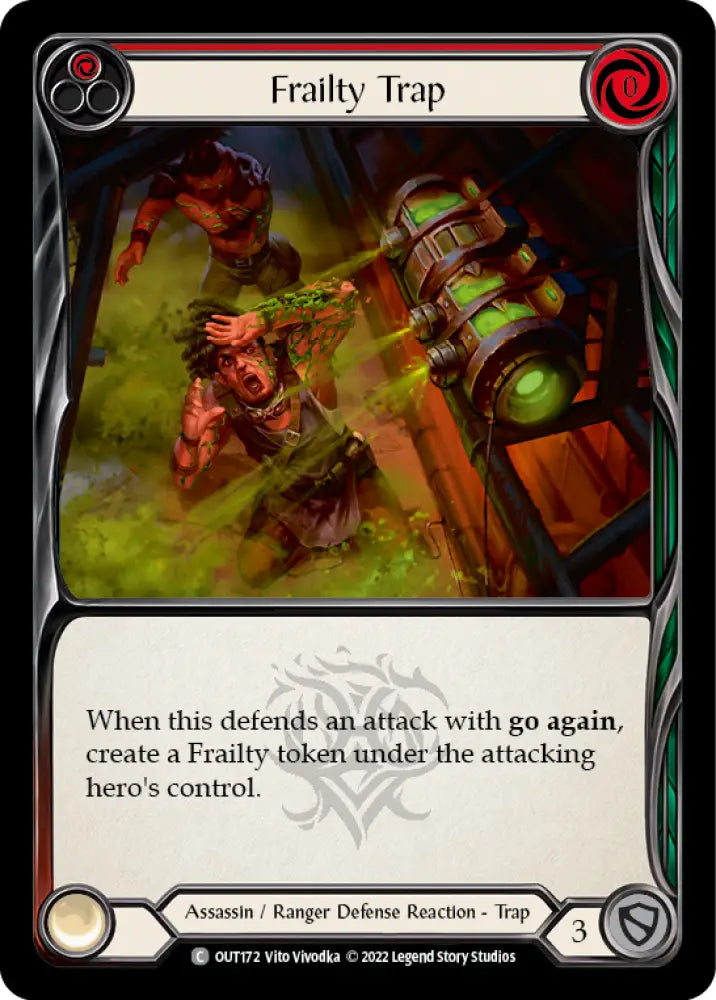 Frailty Trap (Red) [Outsiders] Rainbow Foil - Flesh And Blood Single