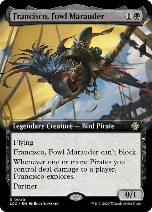 Francisco Fowl Marauder (Extended Art) [The Lost Caverns of Ixalan Commander] - MTG Single