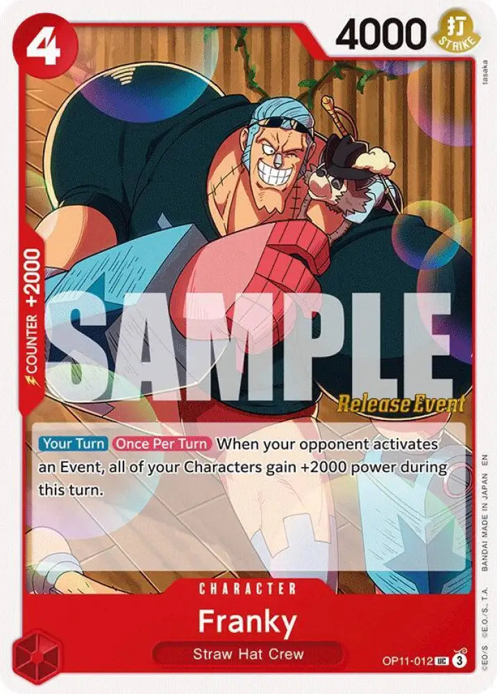 Franky (OP11-012) [A Fist of Divine Speed Release Event Cards]