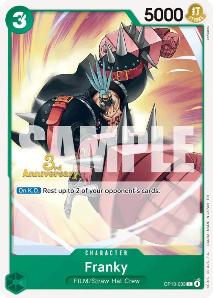 Franky (OP13-033) [Carrying On His Will: 3rd Anniversary Tournament Cards]