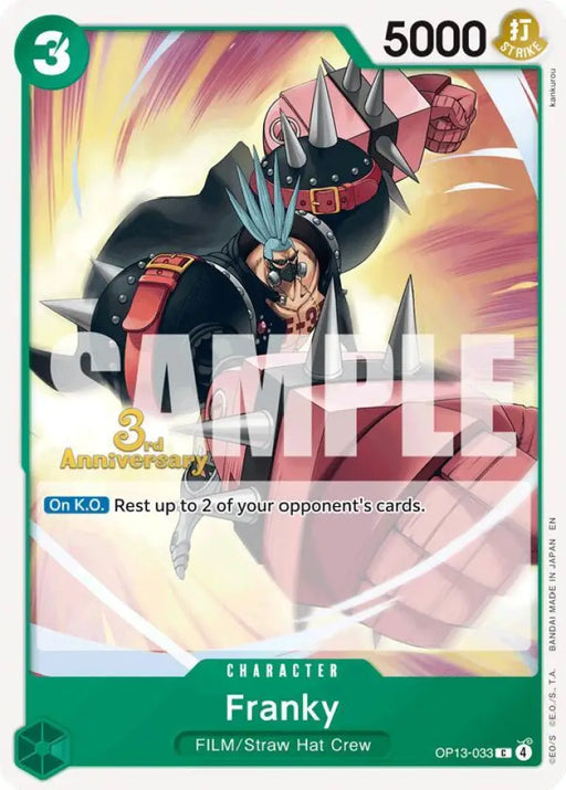 Franky (OP13-033) [Carrying On His Will: 3rd Anniversary Tournament Cards]