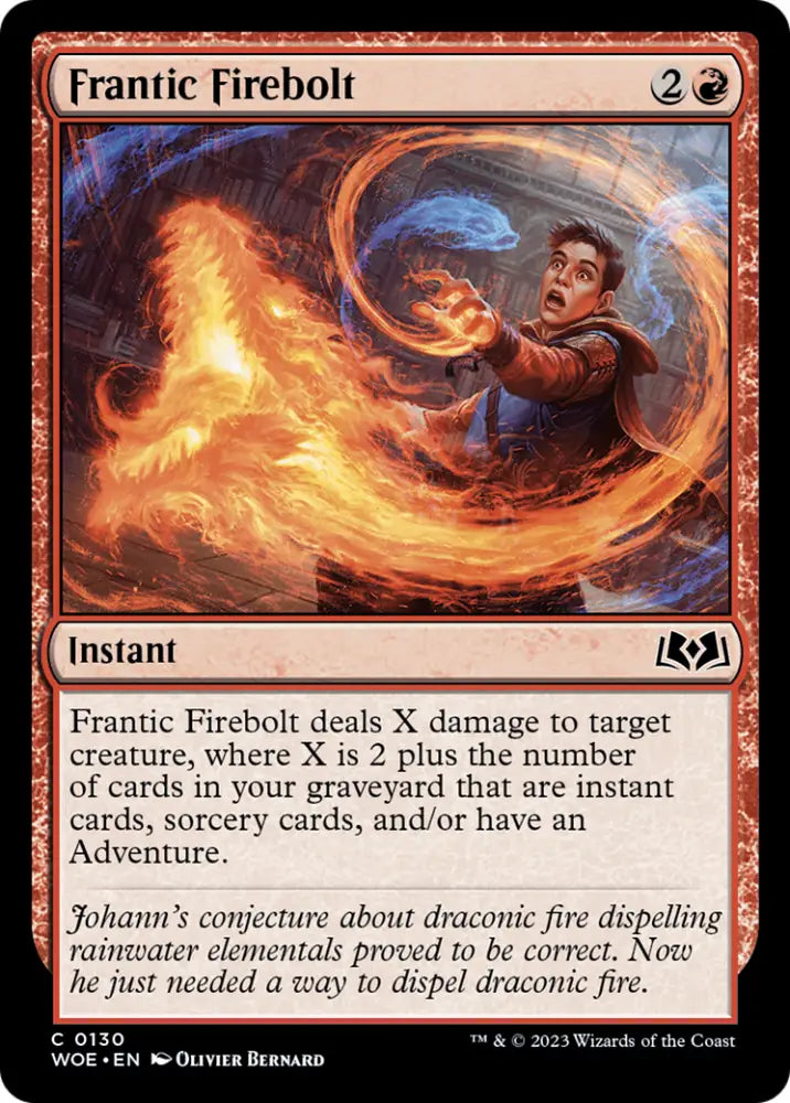 Frantic Firebolt [Wilds of Eldraine] - MTG Single