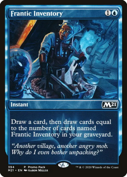 Frantic Inventory (Promo Pack) [Core Set 2021 Promos] - MTG Single