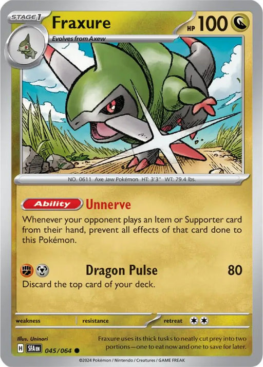 Fraxure (045/064) [Scarlet & Violet: Shrouded Fable] - Pokemon Single