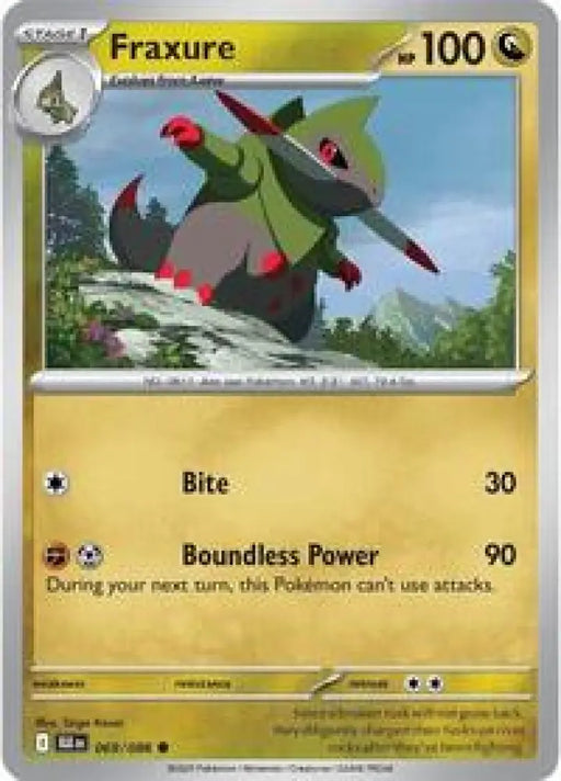 Fraxure (069/086) [SV: Black Bolt]