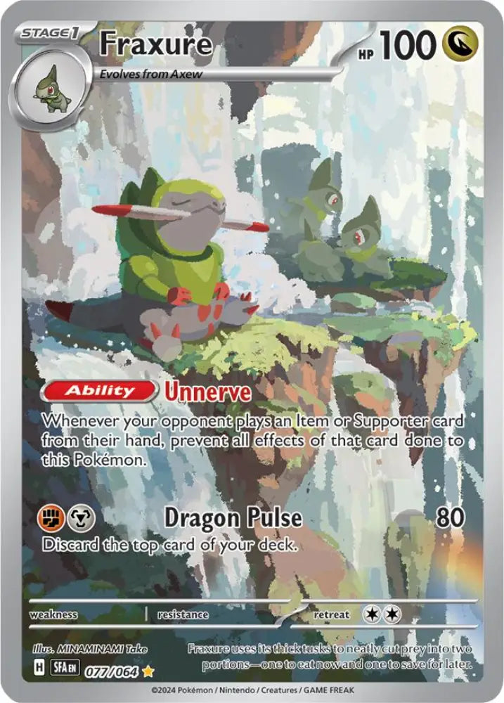 Fraxure (077/064) [Scarlet & Violet: Shrouded Fable] - Pokemon Single