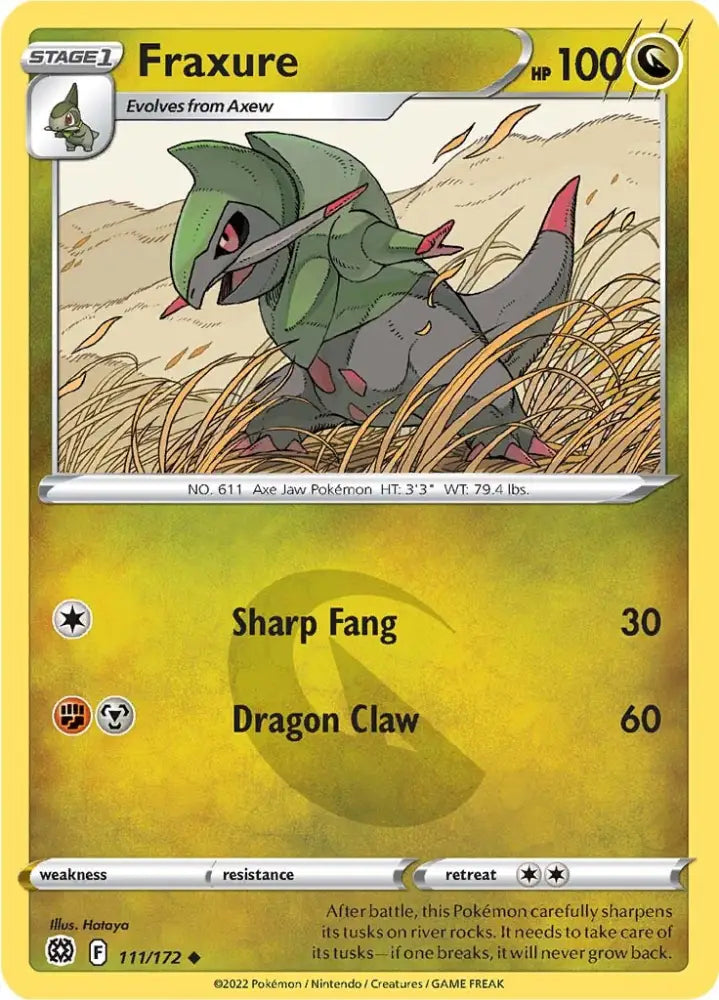 Fraxure (111/172) [Sword & Shield: Brilliant Stars] - Pokemon Single