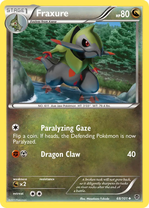 Fraxure (68/101) [Black & White: Plasma Blast] - Pokemon Single