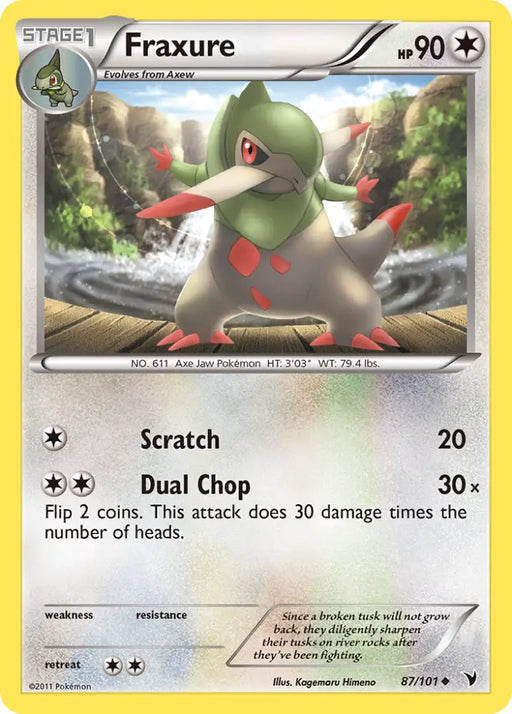Fraxure (87/101) [Black & White: Noble Victories] - Pokemon Single