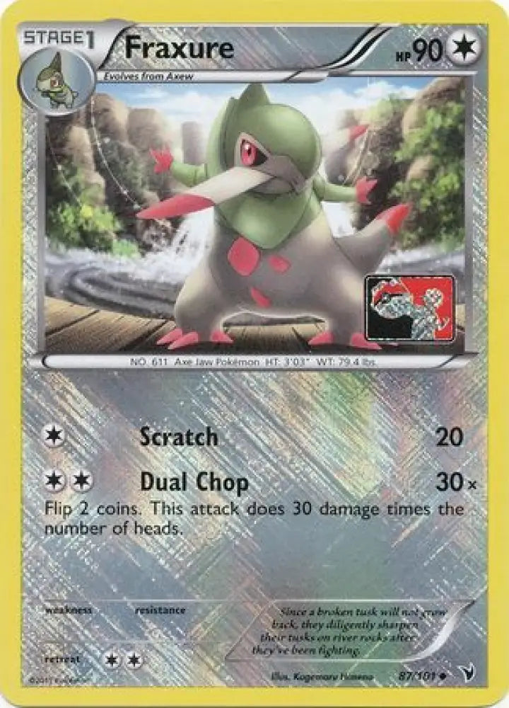 Fraxure (87/101) (League Promo) [Black & White: Noble Victories] - Pokemon Single