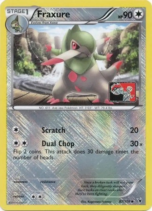 Fraxure (87/101) (League Promo) [Black & White: Noble Victories] - Pokemon Single