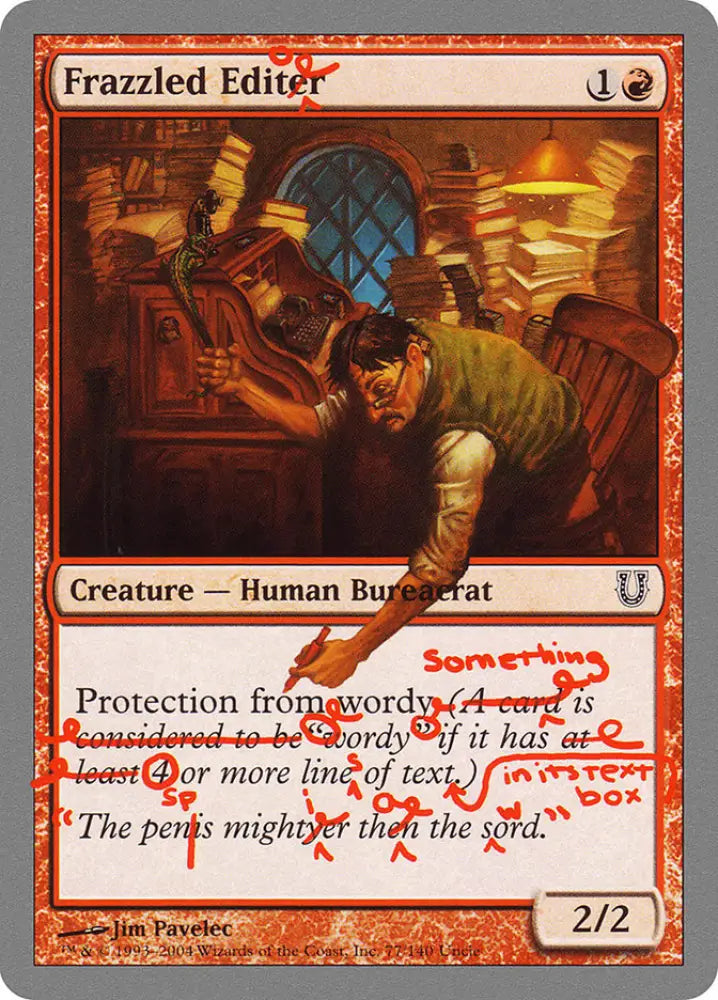 Frazzled Editor [Unhinged] - MTG Single