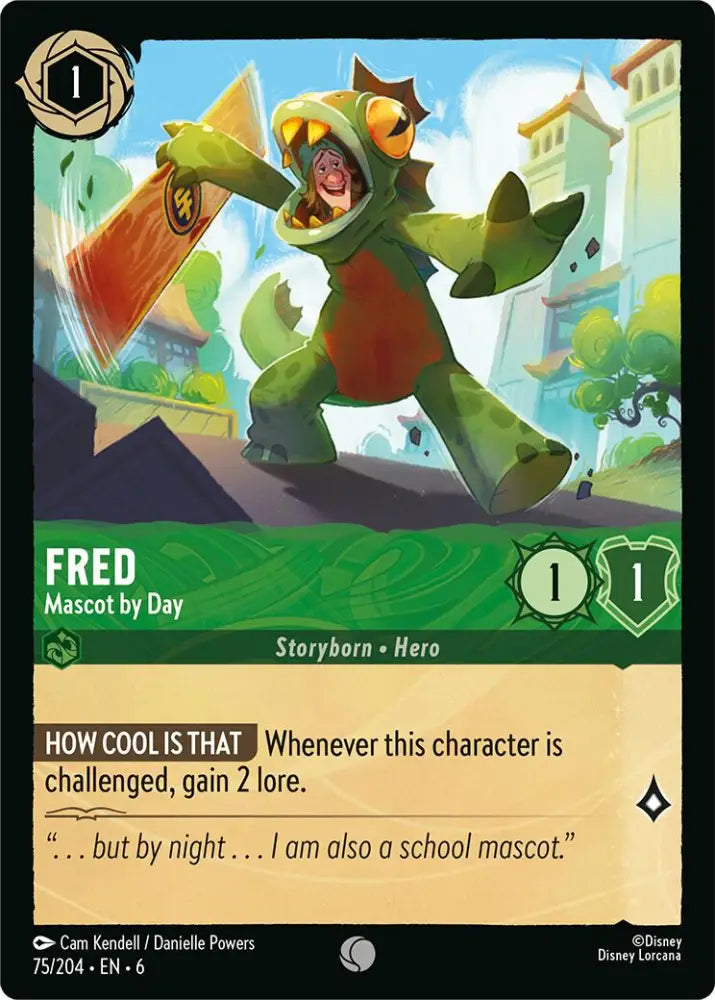 Fred - Mascot by Day (75/204) [Azurite Sea] - Lorcana Single