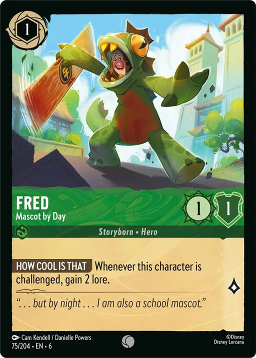 Fred - Mascot by Day (75/204) [Azurite Sea] - Lorcana Single