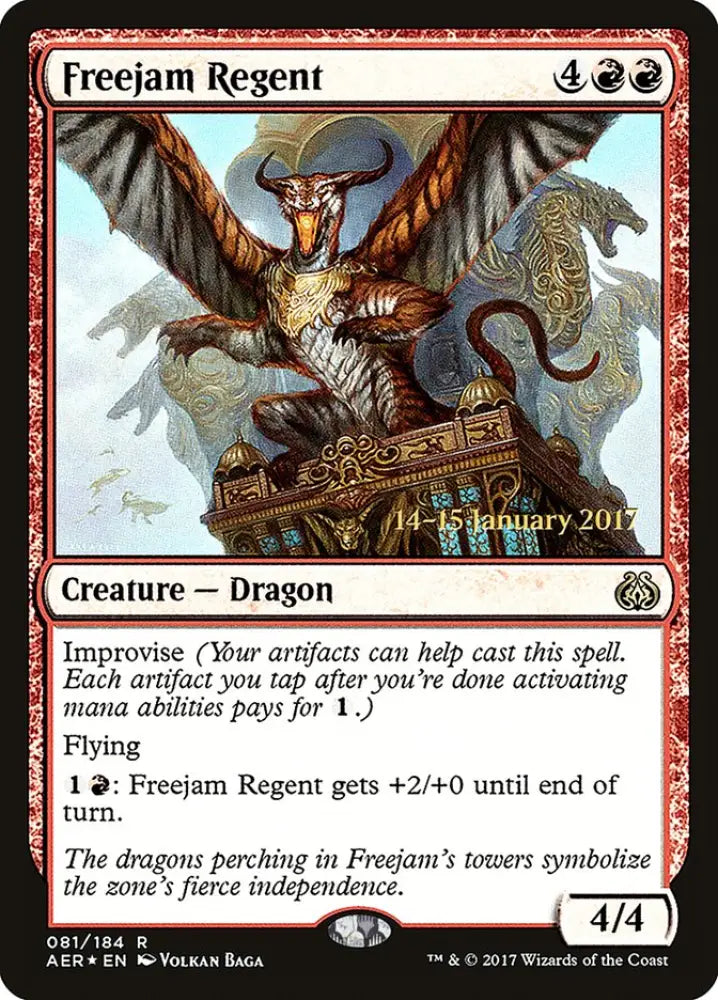 Freejam Regent [Aether Revolt Prerelease Promos] - MTG Single