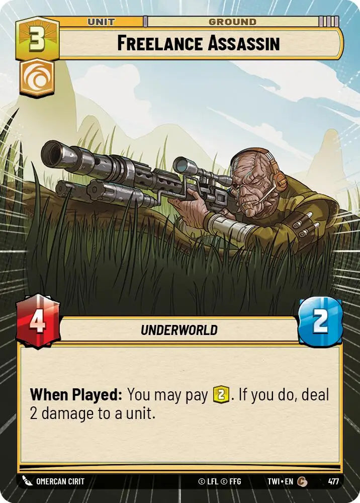 Freelance Assassin (Hyperspace) (477) [Twilight of the Republic] - Star Wars: Unlimited Single