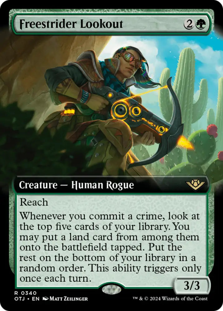 Freestrider Lookout (Extended Art) [Outlaws of Thunder Junction] - MTG Single