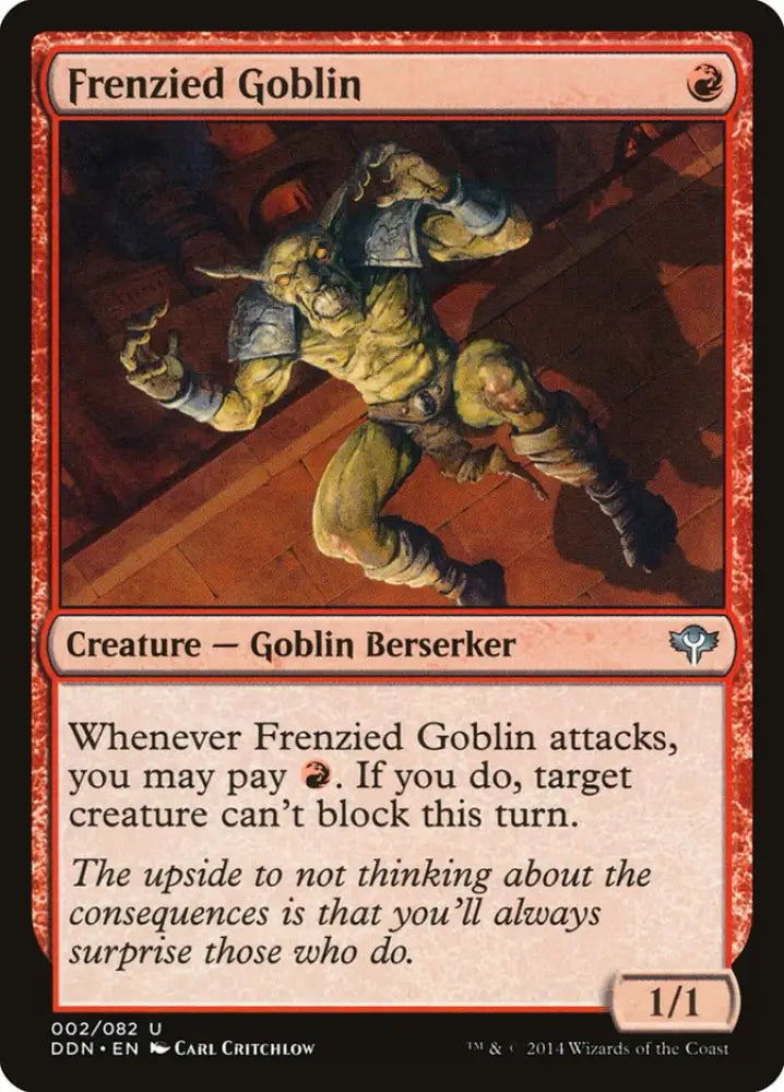 Frenzied Goblin [Duel Decks: Speed vs. Cunning] - MTG Single