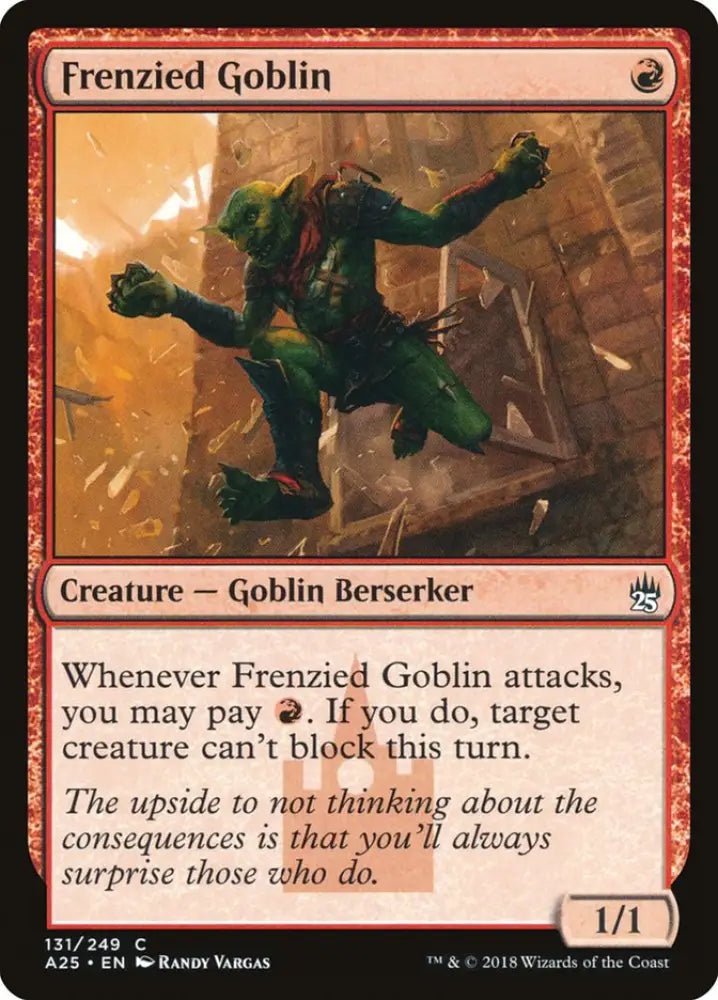 Frenzied Goblin [Masters 25] - MTG Single