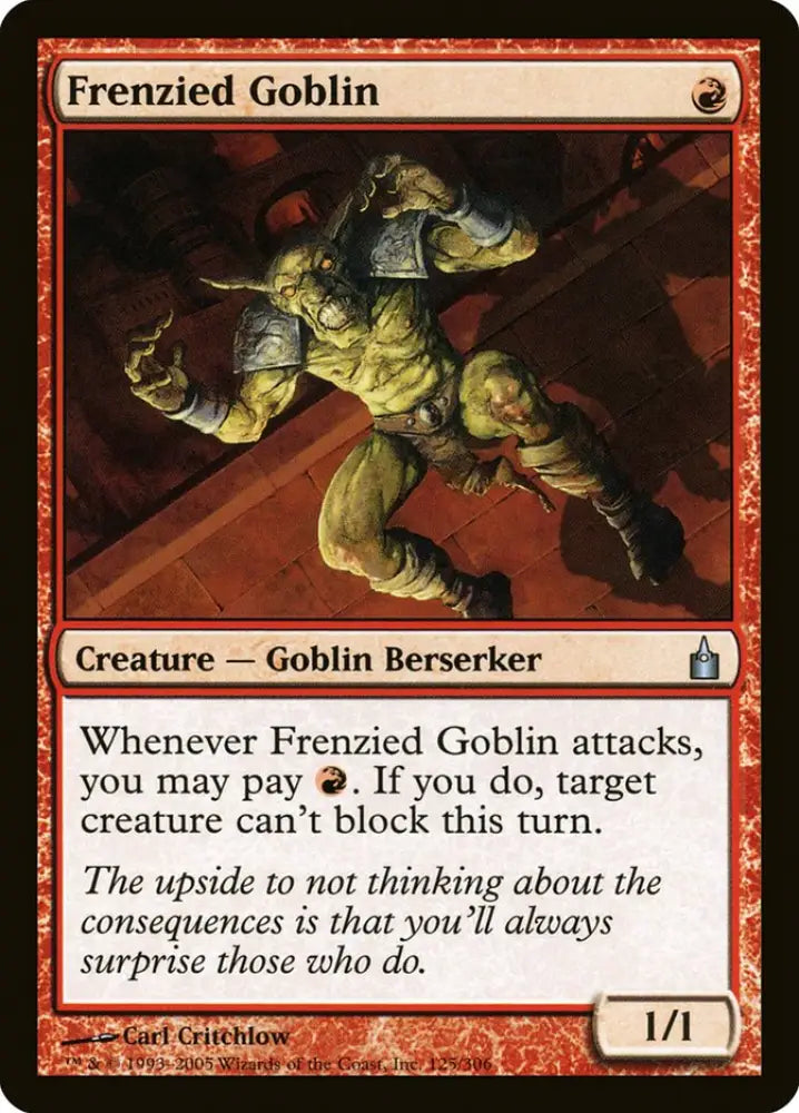 Frenzied Goblin [Ravnica: City of Guilds] - MTG Single