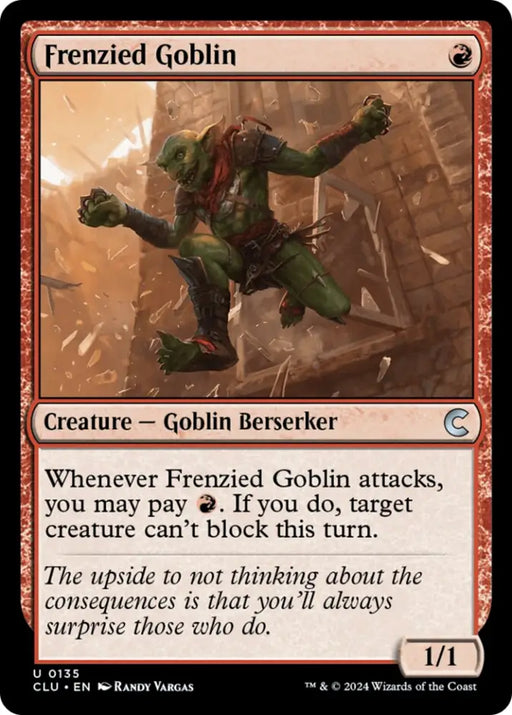 Frenzied Goblin [Ravnica: Clue Edition] - MTG Single